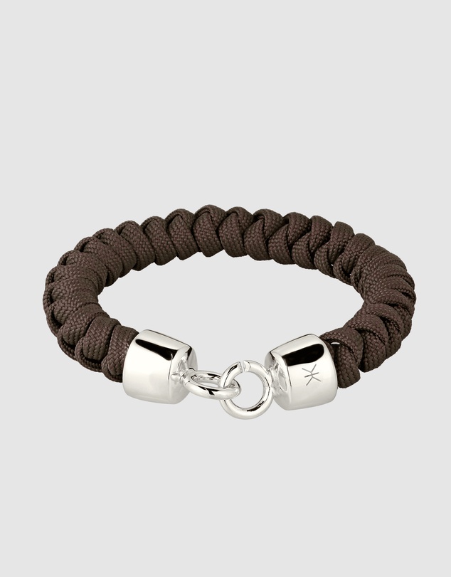 Kuzzoi - Brown Braided Nylon Cord Bracelet