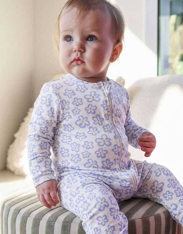 Kynd Baby - Essential Onesie in Hibiscus Blue
