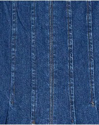 Revibe - Repaired Reformation Violet Denim Mini Dress - AU 4