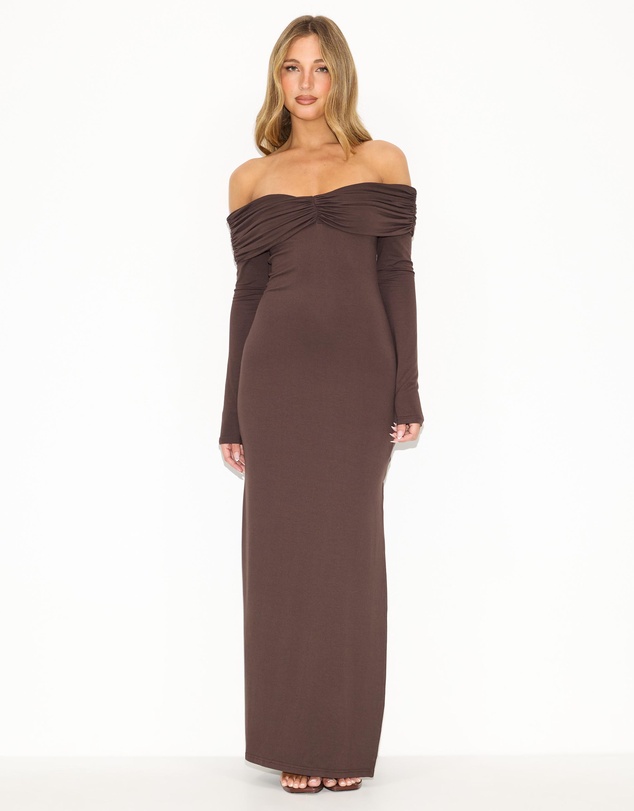 Dazie - Katia Off Shoulder Jersey Dress