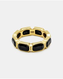Rawninety - Haven Onyx Ring | Gold