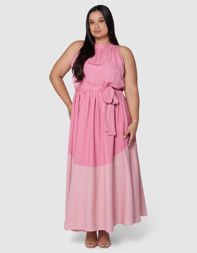 Pink Dusk by Curve Project - Tempted Maxi Dress