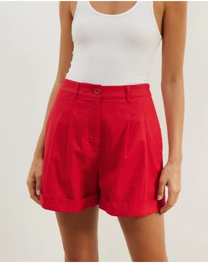Atmos&Here - Isla Linen Blend Shorts