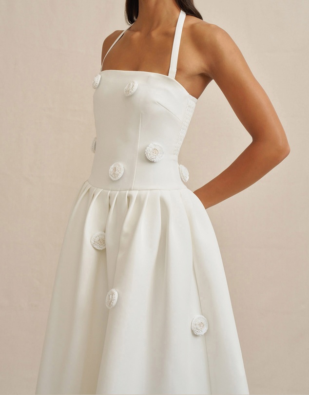 BY JOHNNY. - Anita Spot Halter Dress