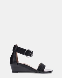 Mia Vita - Nasia Wedge Sandal - Black
