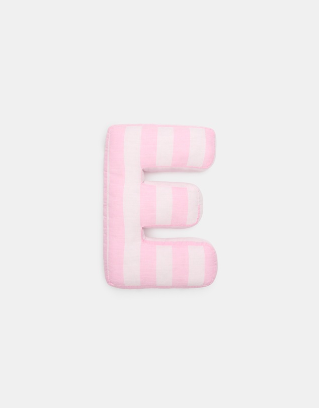Seed Heritage - Pink Stripe Initial Cushion