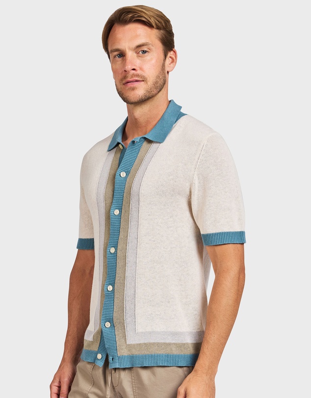 Academy Brand - Gatsby Stripe Knit SS Shirt