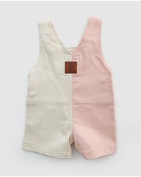 WITH LOVE FOR KIDS - Everett Short Denim Overalls - Babies - Kids