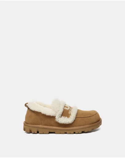 EVERAU - Australian Shepherd Ugg Rilee Loafer Cow Suede Upper House Shoes