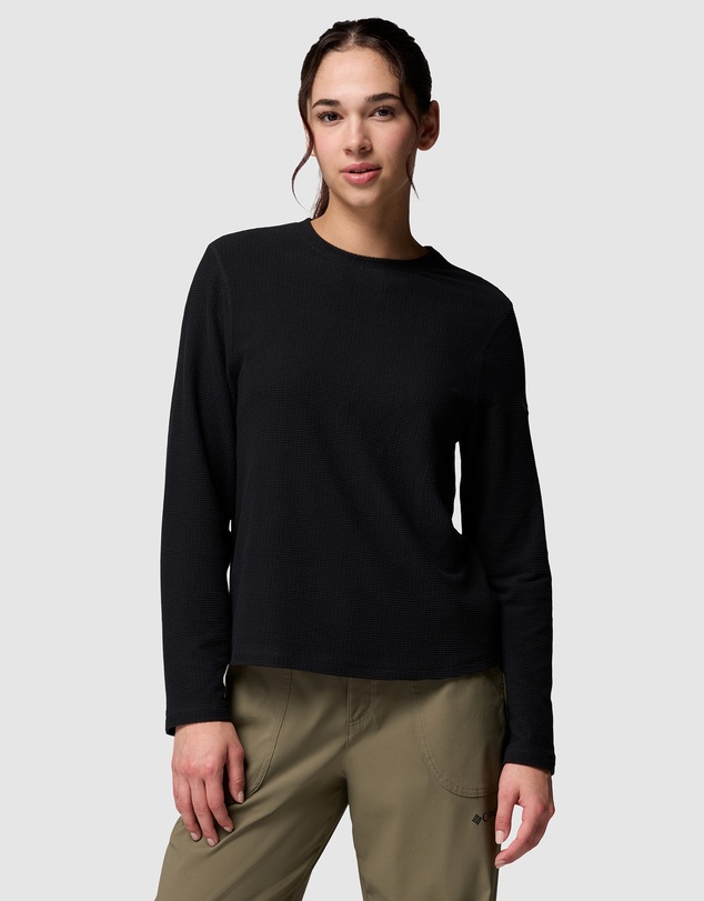 Columbia - Brea Falls Grid Crew LS Top