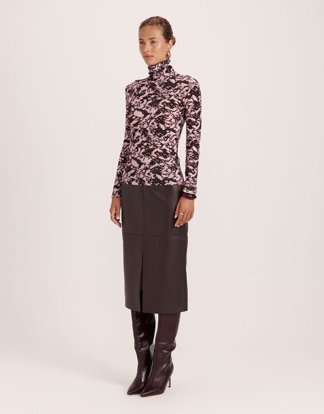 SABA - Truffle Wool Long Sleeve Top