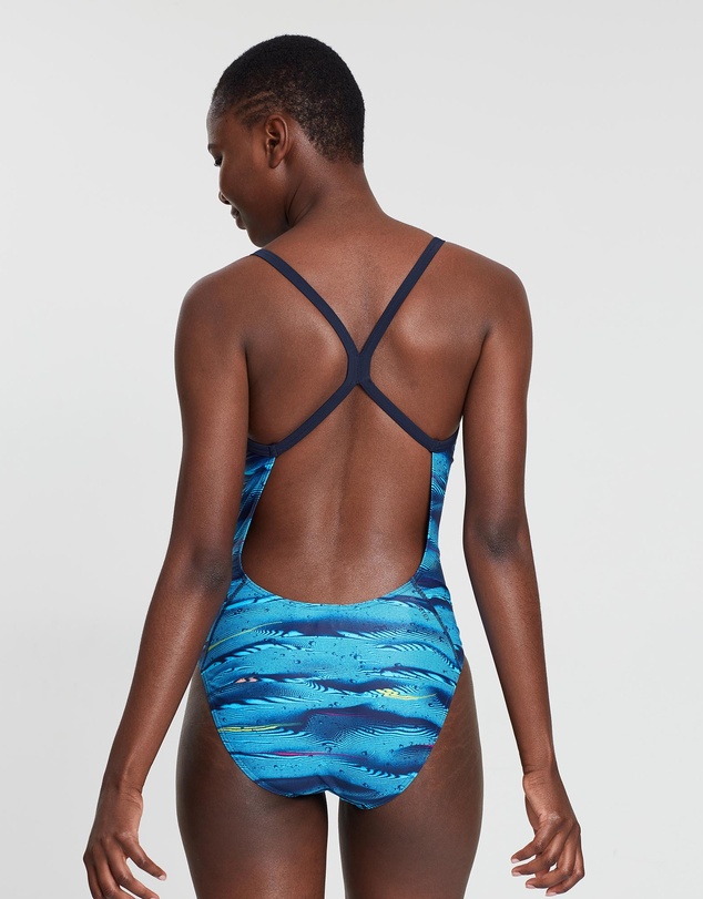 adidas Swim - Fitness Parley Allover Print One-Piece