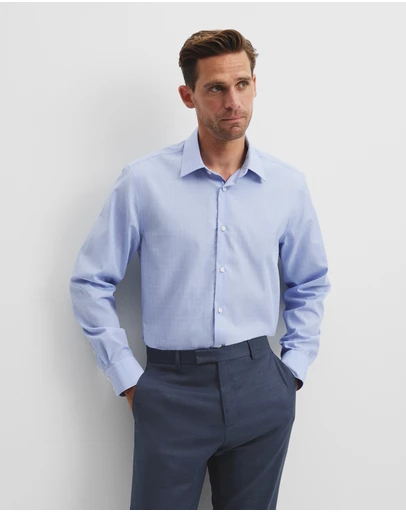Country Road - Regular Fit Grid Check Travel Shirt