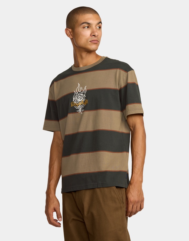 RVCA - Mens KSL Stripe T-Shirt