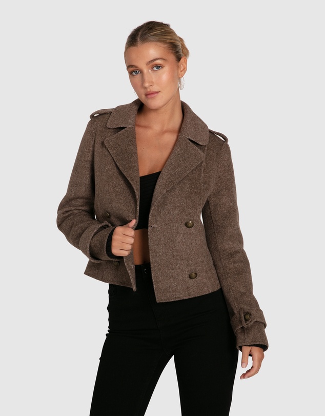 Belle & Bloom - Better Off Military Peacoat