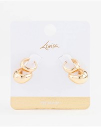 Lovisa - Gold Plated Bubble Huggie Earring Pack