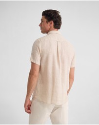 Oxford - Leyton French Linen Short Sleeve Shirt