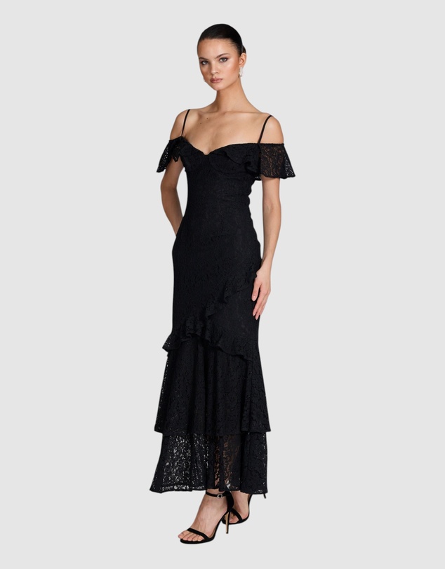 Romance by Honey and Beau - Trianna Off Shoulder Lace Dress