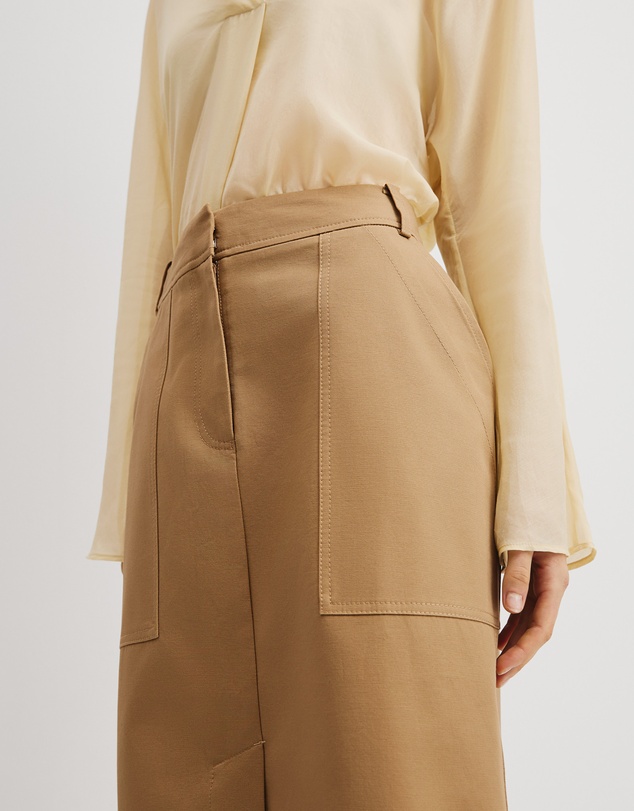 Country Road - Utility Pencil Midi Skirt