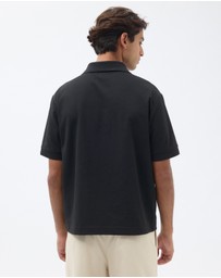 AERE - Open Collar Jersey Polo