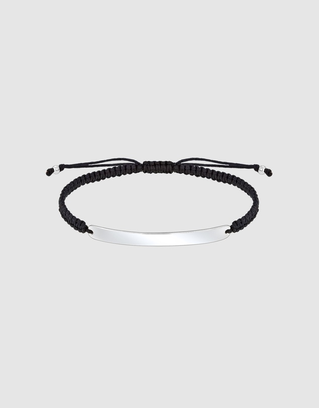 Kuzzoi - ICONIC EXCLUSIVE - Knotted Nylon Bracelet with Sterling Silver Elements