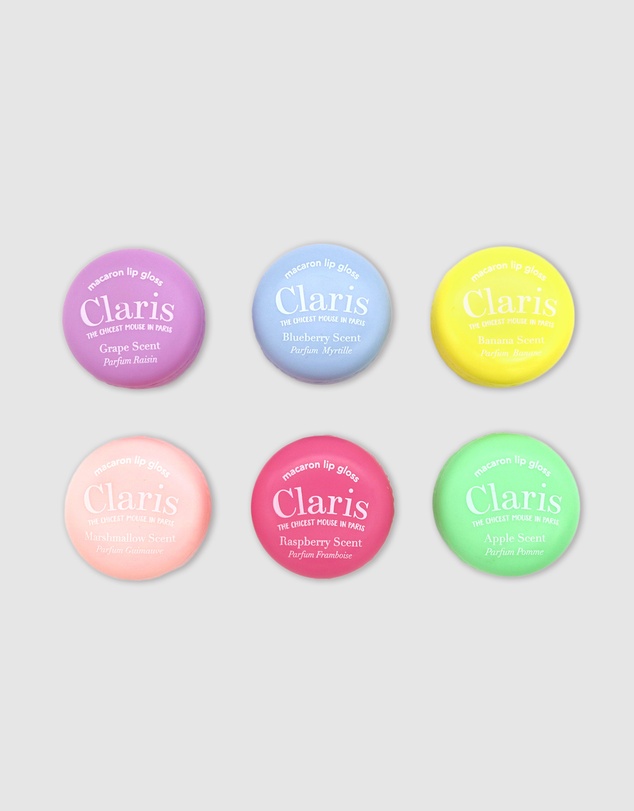 Claris The Chicest Mouse In Paris By Pink Poppy - Claris Macaron Lip Gloss Set