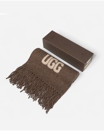 Ozwear Connection Uggs - Ugg Logo Cashmere Aus Wool Woven Scarf