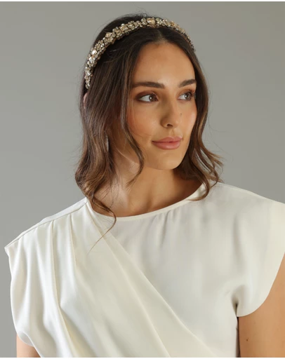 Morgan & Taylor - Jammie Headband in Gold