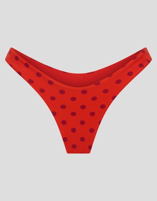 Vacay Swimwear - Positano Bottom Chilli Polka