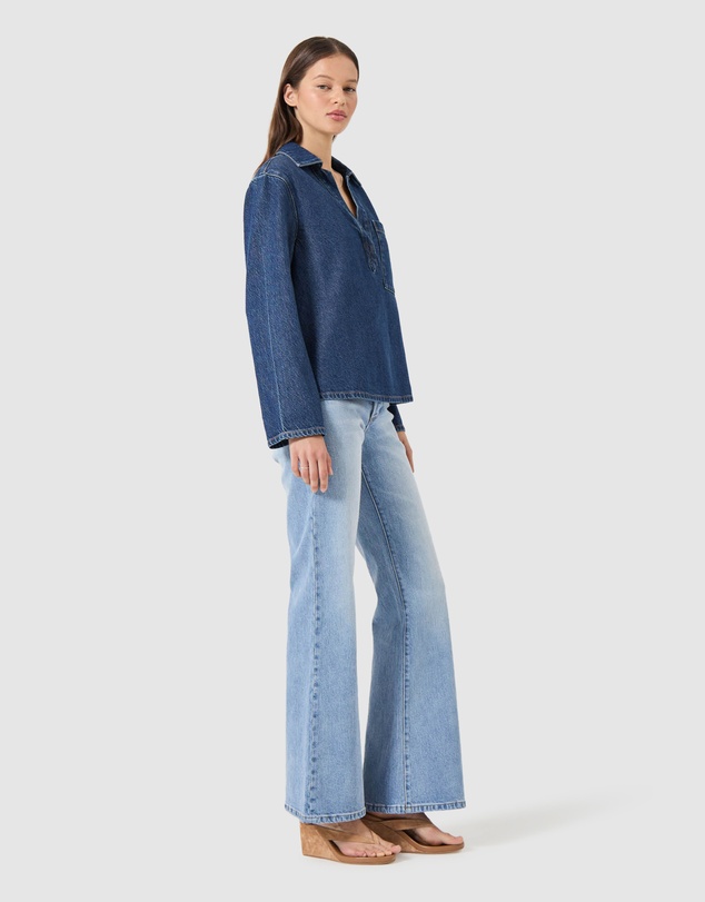 Rolla's - Marfa Shirt - Pacific Blue