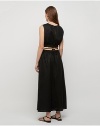 FRIEND of AUDREY - The Linen Waist Tie Dress