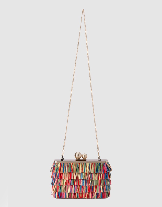 Olga Berg - Carlita Carnivale Fringed Clutch