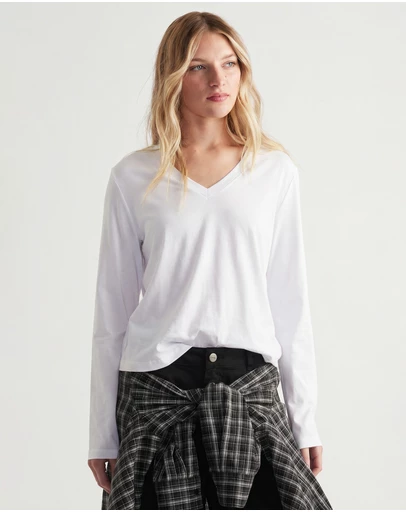 Decjuba - Imogen V Neck Long Sleeve
