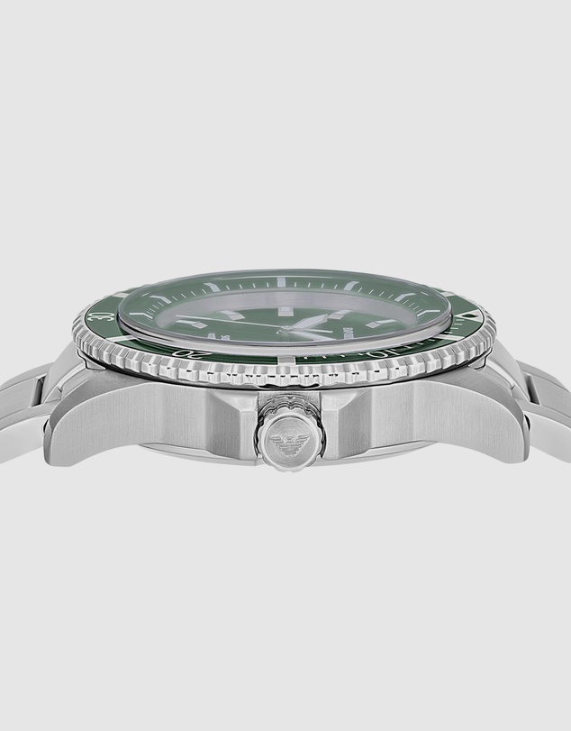 Emporio Armani - Silver Tone Analogue Watch