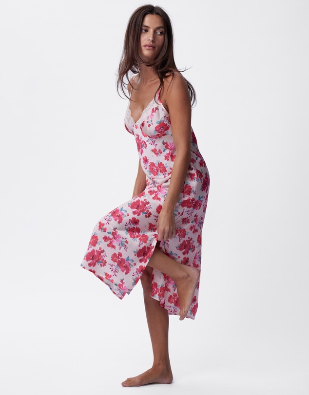 Bras N Things - Lola Long Slip - Print Floral