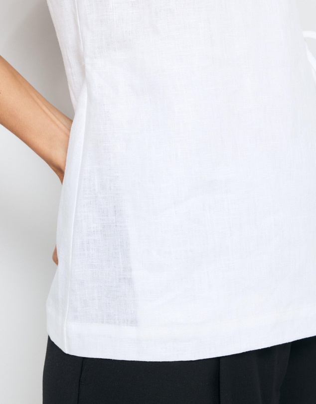 AERE - Remi Crossover Linen Top