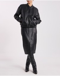 David Lawrence - Ellen Leather Bomber Jacket