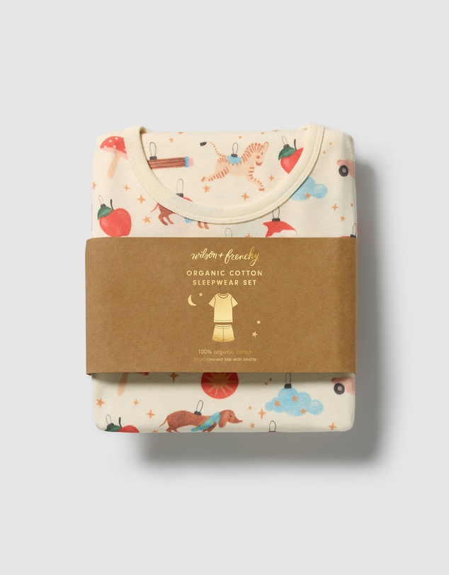 Wilson & Frenchy - Organic Rib Short Sleeved Pyjamas - Babies