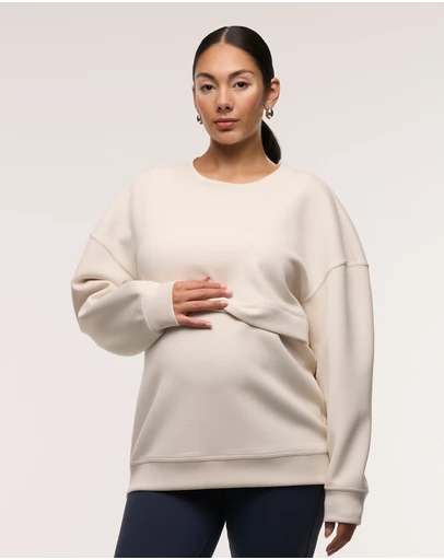 Soon Maternity - Oversized Feeding Zip Jumper