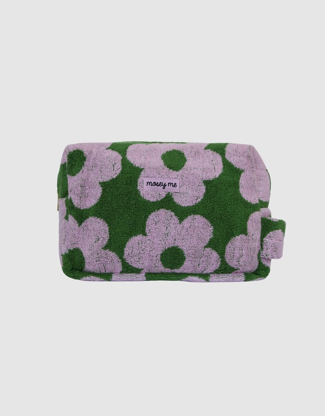 Mosey Me - Flowerbed Terry Toiletry Bag