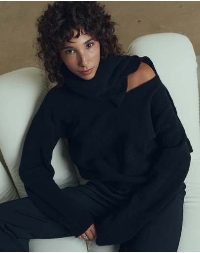 IDA+S - Seren Wool Scarf Jumper