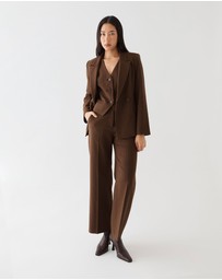 Forcast - Zara Pinstripe Tailored Pants