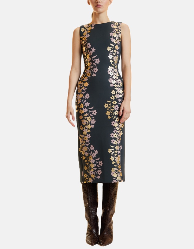 Cynthia Rowley - Sleeveless Bonded Midi Dress
