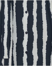 ALEXANDRA - Bantas Dress Navy Textured Stripe