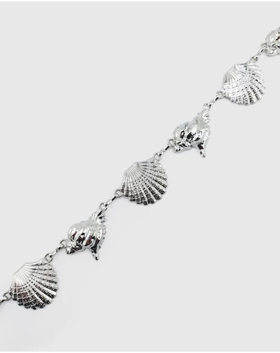 Miz Casa and Co - Mixed Shell Chain Belt
