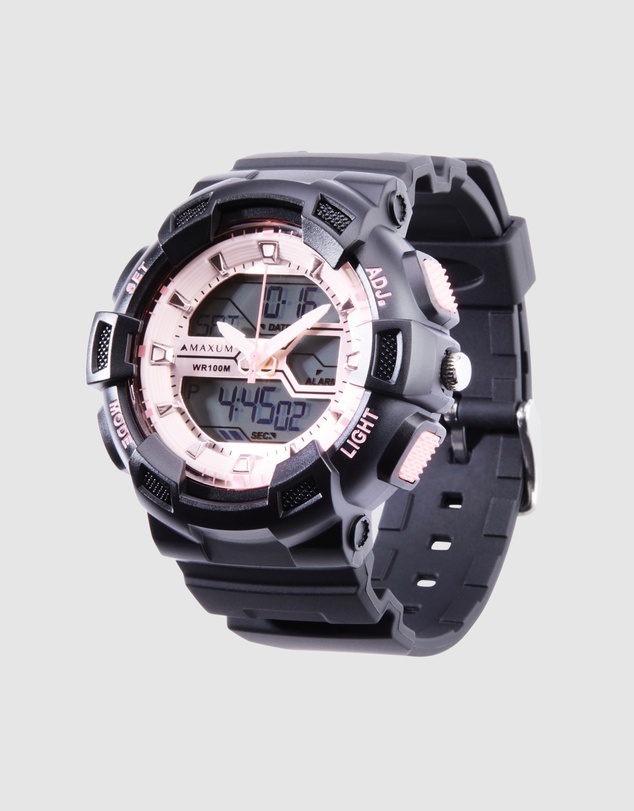 Maxum - Spectre Black and Pink Analogue & Digital