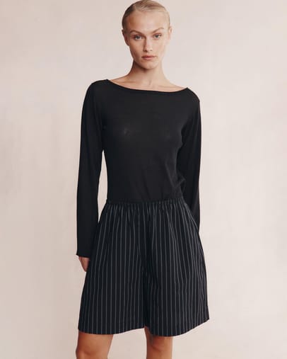 Black Pinstripe