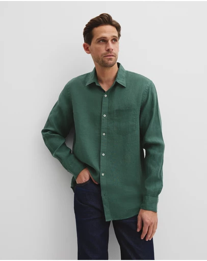 Country Road - Organically Grown Linen Regular Fit Shirt