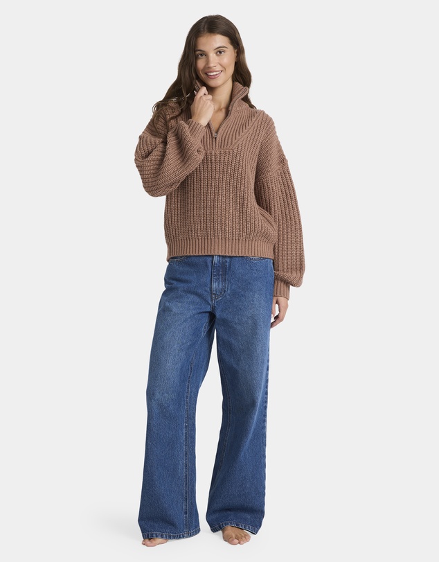 Roxy - Womens So Cozy Half Zip Jumper