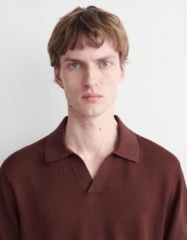 COS - Knitted Linen Polo Shirt
